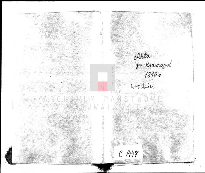 image.from.unit.number "Akta Cywilne Urodzonych Gminy Krasnopolskiey od R.1810 1 Maja do Roku 1811 1 Maja."
