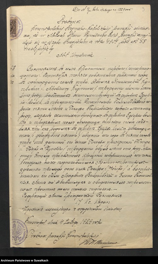 image.from.unit.number "Aneksa do Aktów Ślubnych Rz-Katolickiej parafji Wigierskiej za 1929 rok"