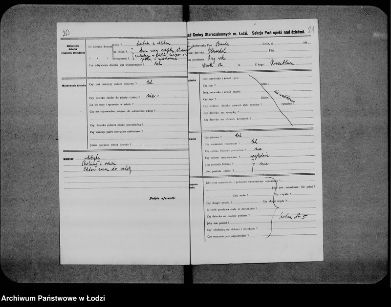 Obraz 15 z jednostki "Kwestionariusze sekcji pań"