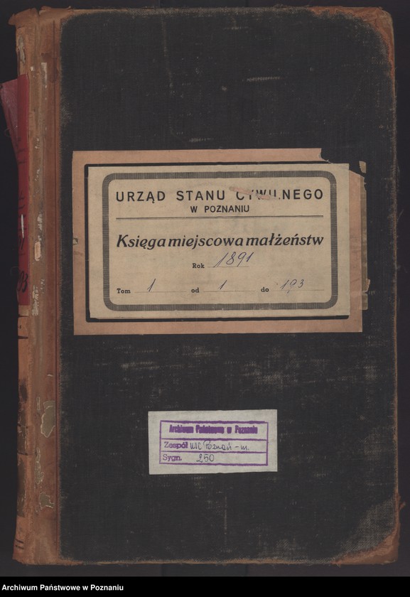 Obraz 2 z jednostki "Księga małżeństw t. I"