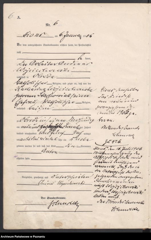 Obraz 9 z jednostki "Geburts-Haupt-Register"