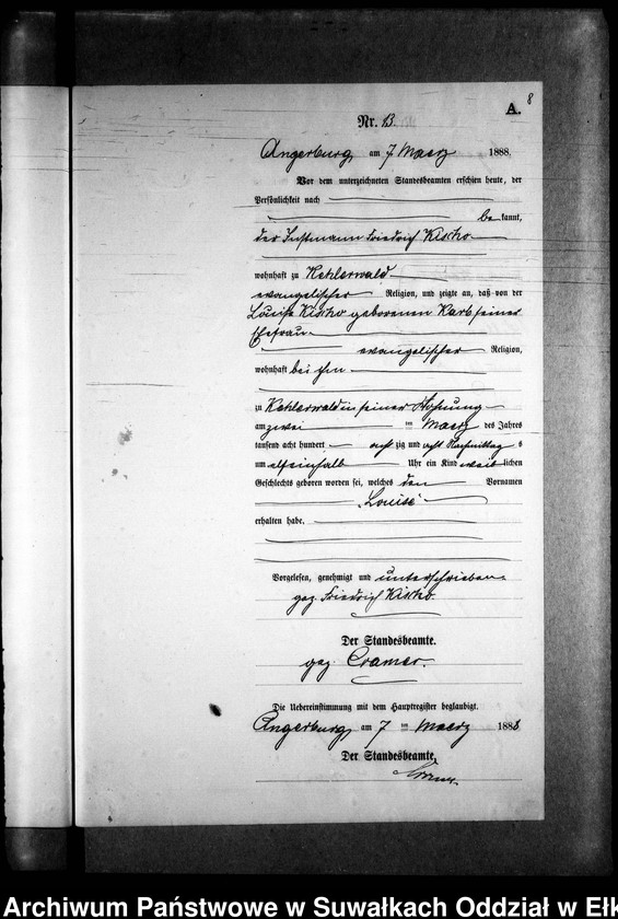 image.from.unit.number "Geburts-Neben-Register des Preussischen Standes-Amtes Kehlen Kreis Angerburg"