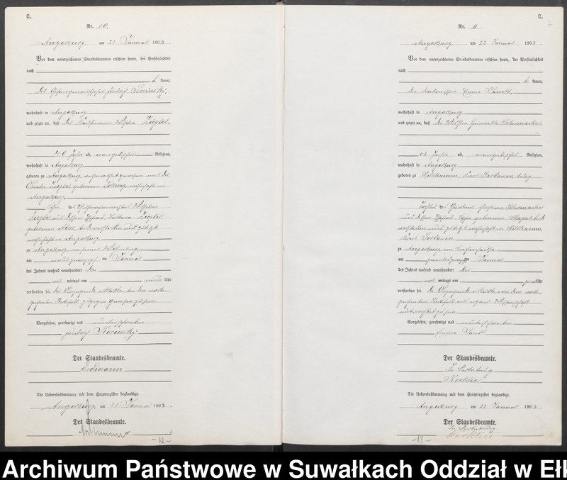 image.from.unit.number "Sterbe-Neben-Register des Preussischen Standes-Amtes Angerburg Kreis Angerburg"