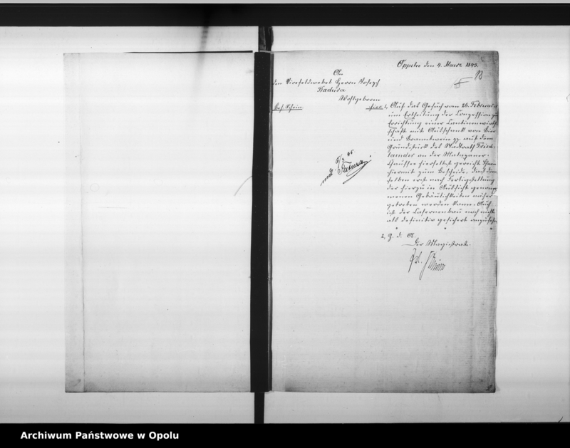 Obraz 19 z jednostki "Acta des Magistrats zu Oppeln betreffend Anträge auf Errichtung neuer Schankanlagen"