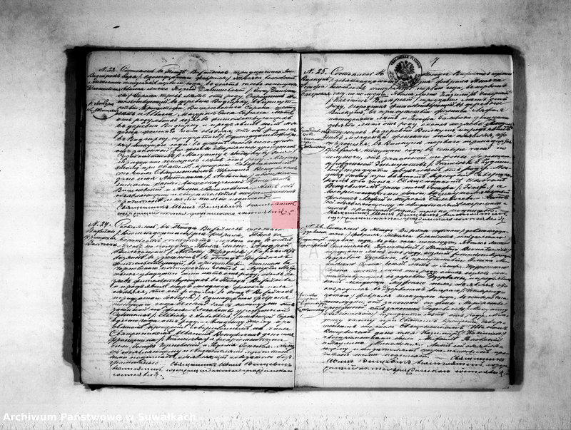 Obraz 9 z jednostki "Duplikat uroždennych, umeršich i brakosočetavšichsja rimsko-katoličeskogo vižajnskogo prichoda za 1871god"