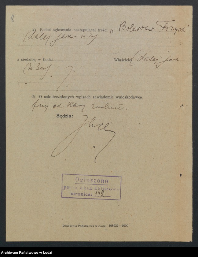 Obraz 10 z jednostki "Bolesław Firych – sklep rzeźniczy"