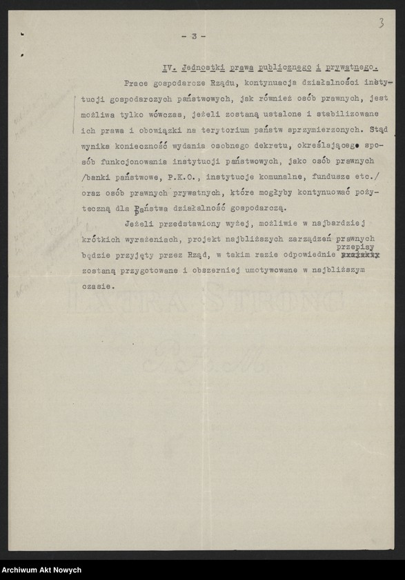 image.from.unit.number ""Memorandum w sprawie przepisów prawnych, dotyczy władz państwowych poza terytorium Państwa". "Dekret Prezydenta Rzeczpospolitej (na emigracji) w sprawie rozwiązania Sejmu i Senatu""