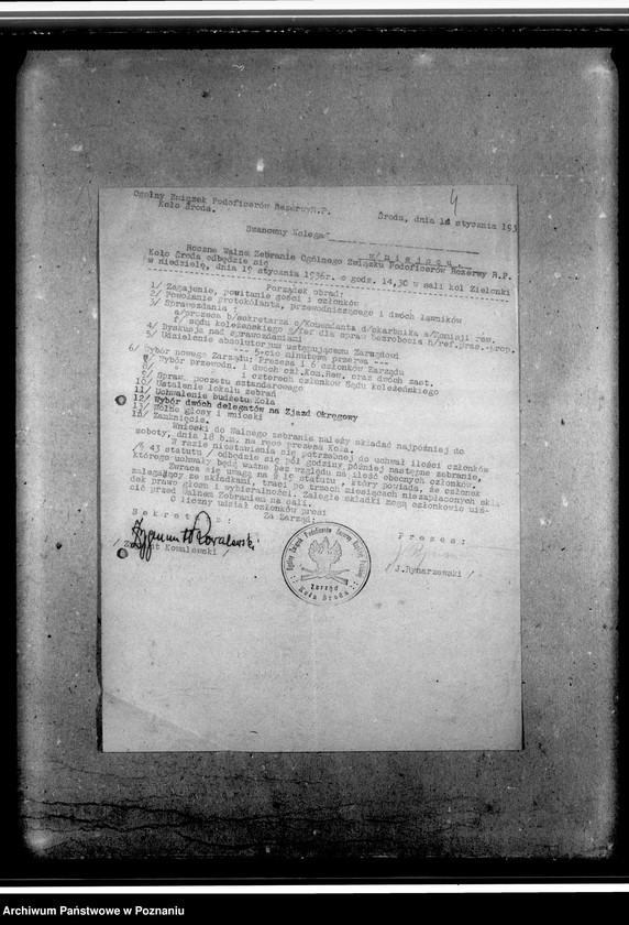 Obraz 8 z jednostki "Sprawozdania miesięczne, kwartalne, roczne- między innymi z bezrobocia- oraz korespondencja koła Środa- zaproszenia, pisma o skreślenia z listy członków: powiadomienia o zarobkach"