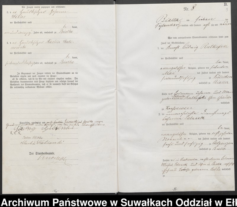 image.from.unit.number "Heiraths-Haupt-Register des Königlich Preussischen Standes-Amtes Bialla Kreis Johannisburg"