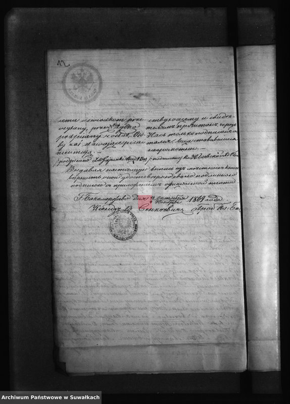image.from.unit.number "Svidetelstwa brakosočetavšichsja Filipovskago Prichoda v 1869 godu."