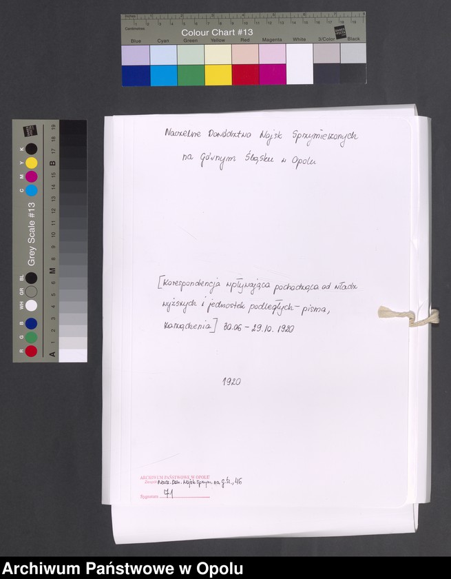 Obraz 2 z jednostki "Entress /Korespondencja wpływająca pochodząca od władz wyższych i jednostek podległych - pisma, zarządzenia/ 30.06.-29.10.1920"