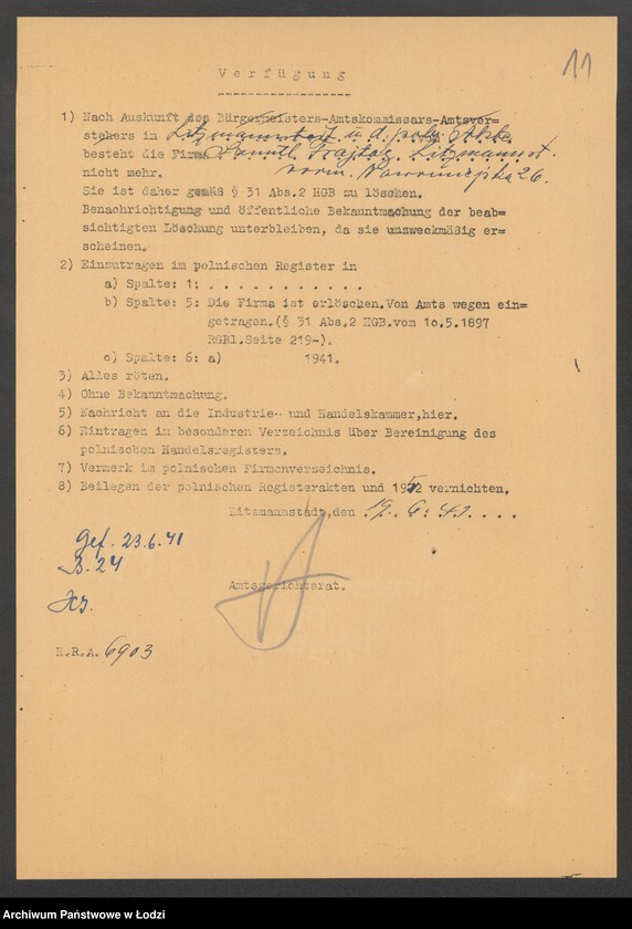 Obraz 13 z jednostki "Szmul Frajtag – sprzedaż kołder, waty i manufaktury"