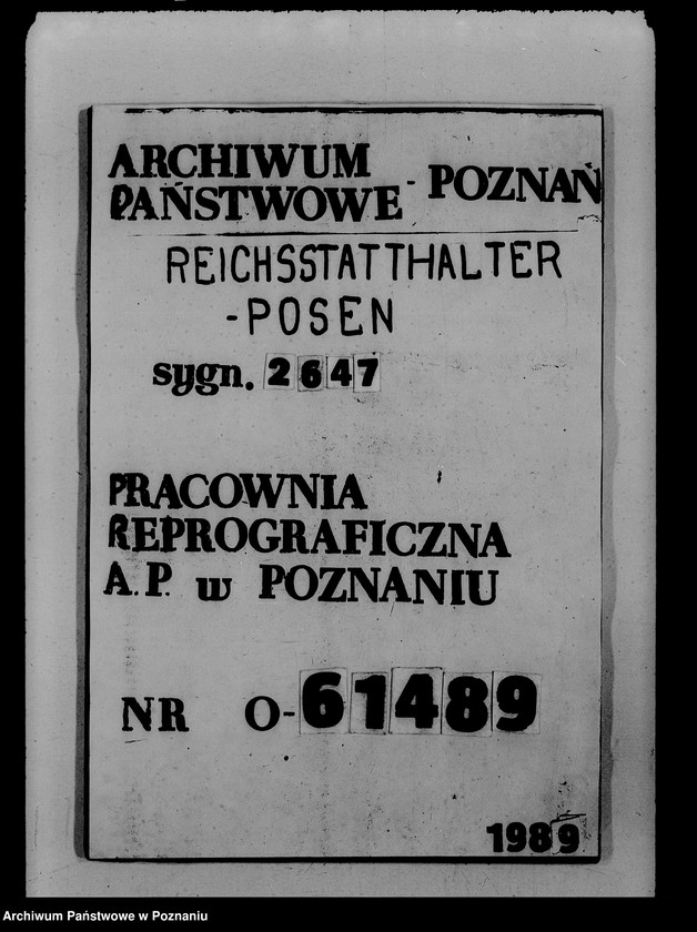 Obraz 1 z jednostki "Schriftwechsel. Stattsrat Schmit- Bodenstedt- Besuch im Warthegau"