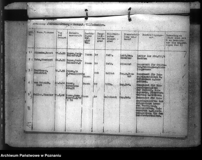 Obraz 19 z jednostki "Geschäftsverteilungspläne der Reichsbauämter"