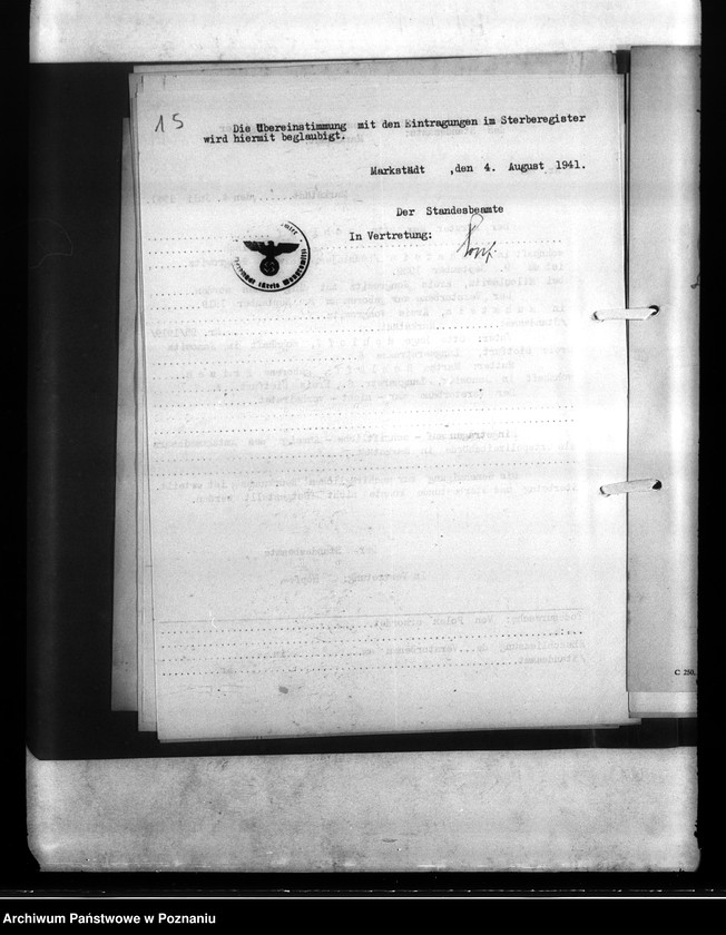 Obraz 20 z jednostki "Wykazy miejscowych Niemców, którzy zginęli w 1939 roku. Kreis Wongrowitz (Wągrowiec)"