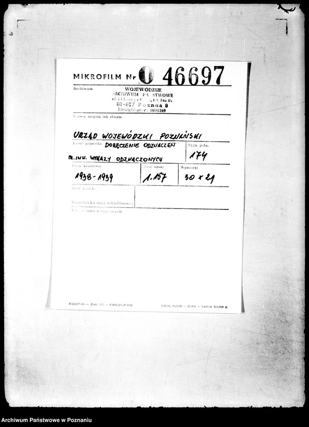 Obraz 2 z jednostki "Doręczenia odznaczeń /m.in. wykazy odznaczonych/"