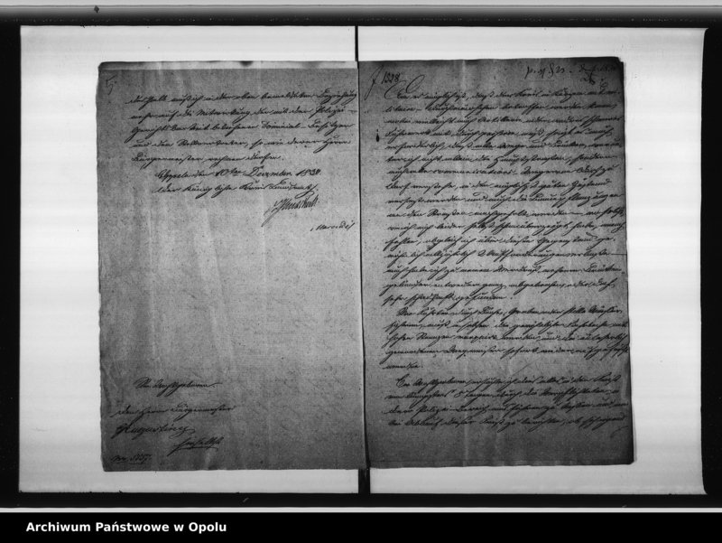 Obraz 8 z jednostki "Acta generalia des Magistrats zu Oppeln betreffend alle höhere Ortserlassenen Verordnungen in Rücksicht der Fremden - Polizei, der Aufsicht über revolutionair gesinnte Personen, Verfolgung von verdächtigen Ausländern, und aller derjenigen Verfügungen welche die pohlnischen Insurection betreffen"