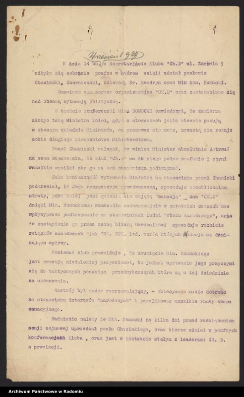 image.from.unit.number "[Materiały dotyczące działalności publicznej Franciszka Kapelińskiego]"