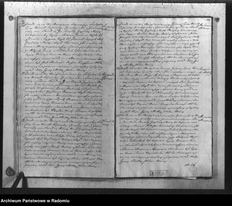 Obraz 15 z jednostki "Duplikat akt religijno-cywilnych urodzonych, zaślubionych i zmarłych gminy i parafii Brzóza na rok 1834"