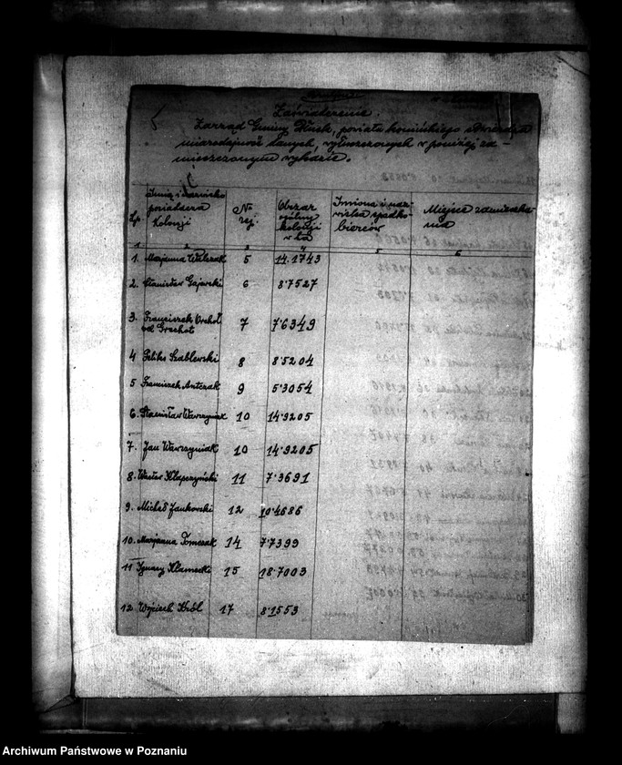 Obraz 9 z jednostki "Regulacja hipoteczna scalonych gruntów wsi Lisewo powiatu konińskiego"