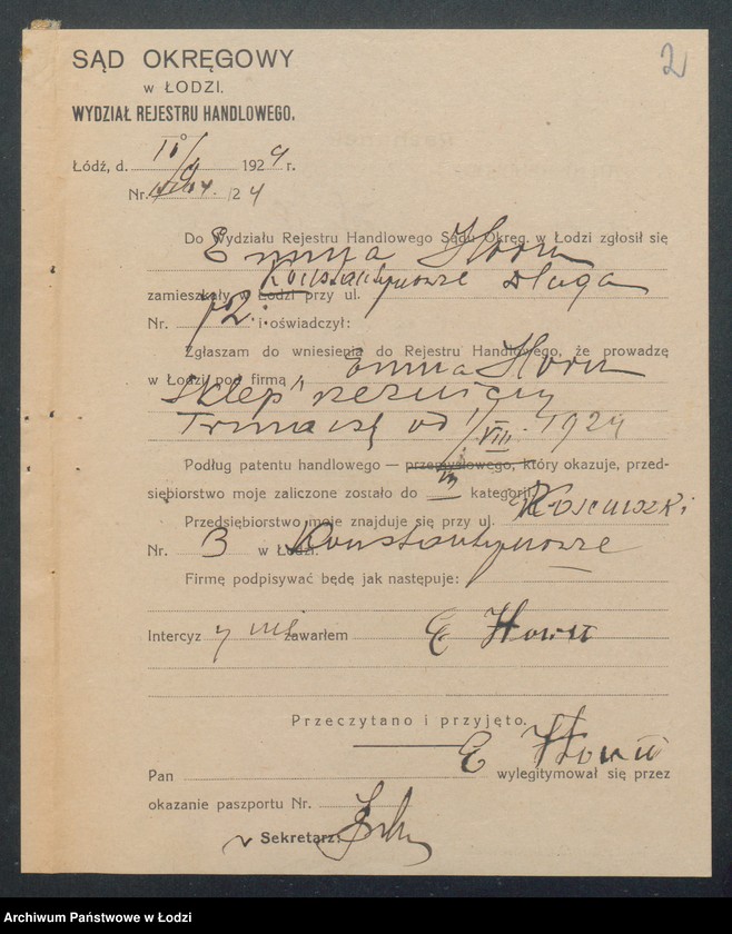 Obraz 4 z jednostki "Emilja Horn – sklep rzeźniczy. Konstantynów"