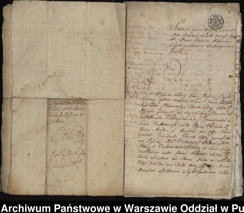 image.from.unit.number "Ekstrakty z ks. gr.i ziem. wyszogrodzkich, gr. płockich, kwit, kopie pozwów i dekretów, sumariusz dokumentów przedstawianych jako materiał dowodowy, dotyczące procesu z lat 1779-1784 między konwentem a łowczym bydgoskim Maciejem Tyszką o sporny grunt zwany Sierakowszczyzna i ustalenie granic między dobrami klasztoru Łętowo i dobrami Tyszki Podleck"