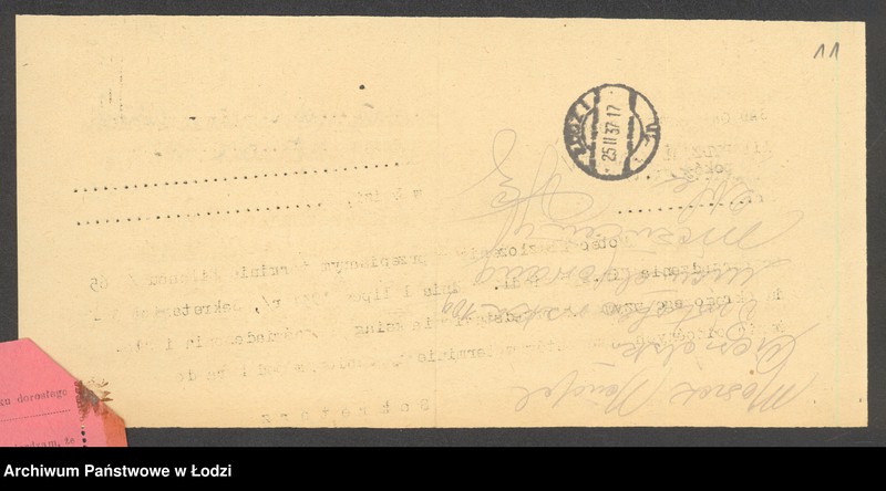 Obraz 13 z jednostki "Moszek Mendel Ciesielski - kupno i sprzedaż towarów manufakturowych"