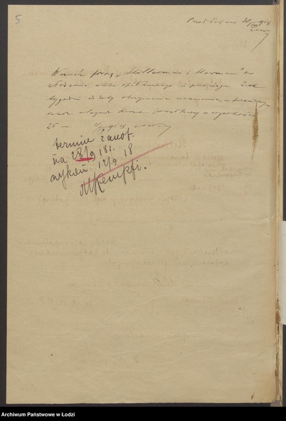 Obraz 7 z jednostki "Chaim Icko Stillerman, Zachariasz Herman- kupno i sprzedaż manufaktury"