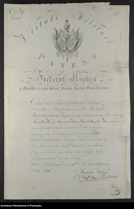 Obraz 2 z kolekcji "Patent nadania orderu Virtuti Militari"