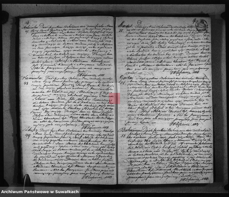 image.from.unit.number "Duplikat Aktów Urodzonych zaślubionych i Zejscia Parafii Bakałarzewo za rok 1861 sporządzony"