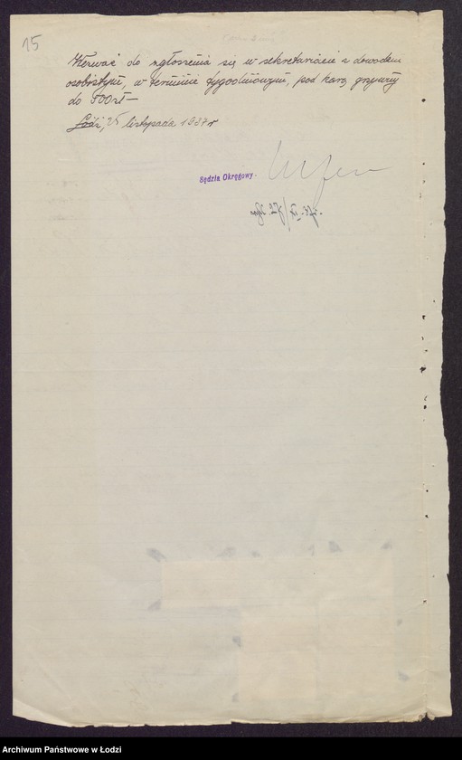 Obraz 17 z jednostki "Samuel Icchok Rozenblat- wyrób i sprzedaż manufaktury półwełnianej"