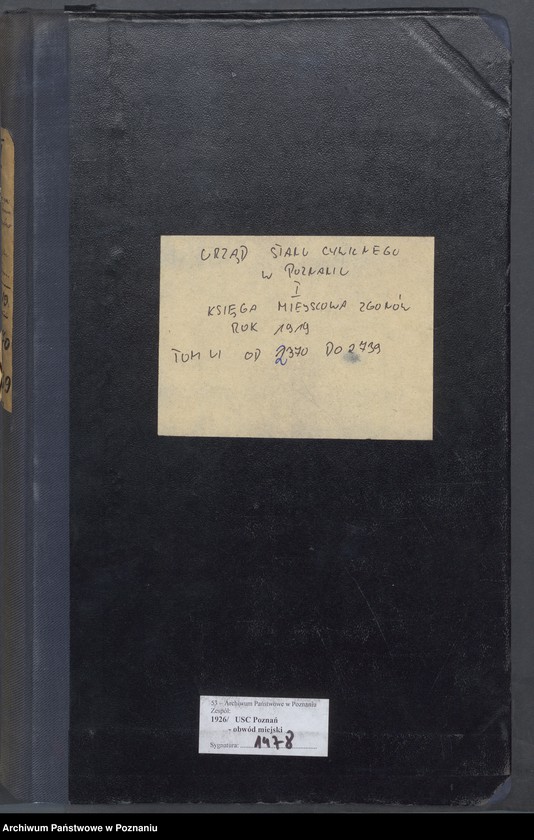 Obraz 2 z jednostki "Księga miejscowa zgonów tom VI [Rejestr główny zgonów]"