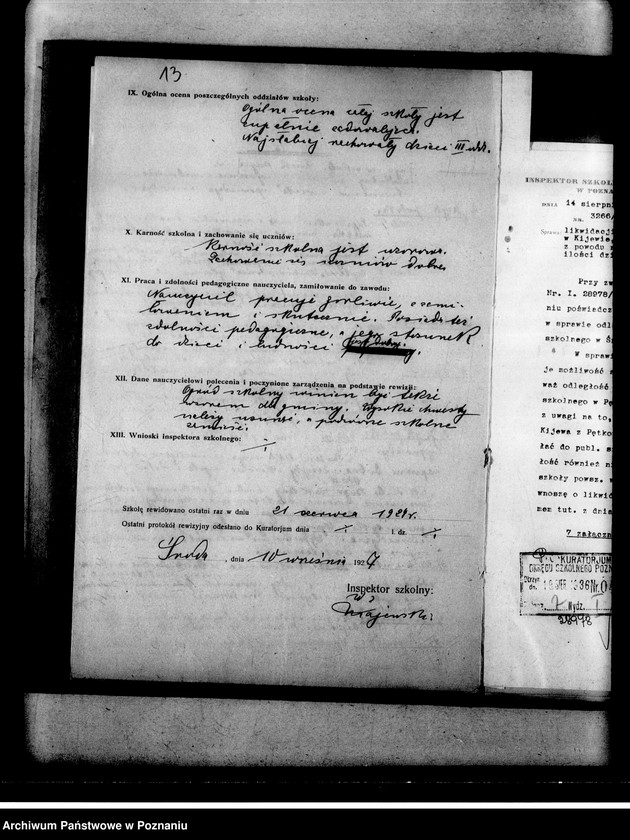 Obraz 17 z jednostki "Szkoła Powszechna Kijewo powiat Środa"