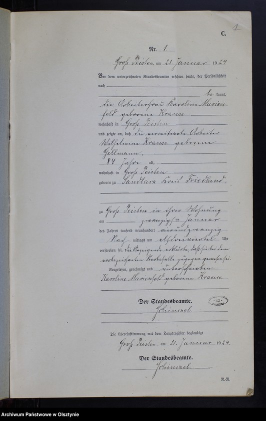 image.from.unit.number "Sterbe-Neben-Register Nr 1 - 14 [ Księga zgonów - wtóropis ]"