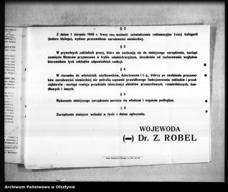 image.from.unit.number "Okólniki, pisma okólne i zarządzenia wydziałów i władz centralnych"