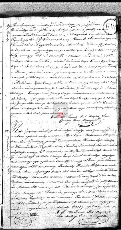 image.from.unit.number "Akta Urodzonych Gminy Krasnopolskiey R-ku 1822. Powiat Seyneński Województwa Augstowskiego."