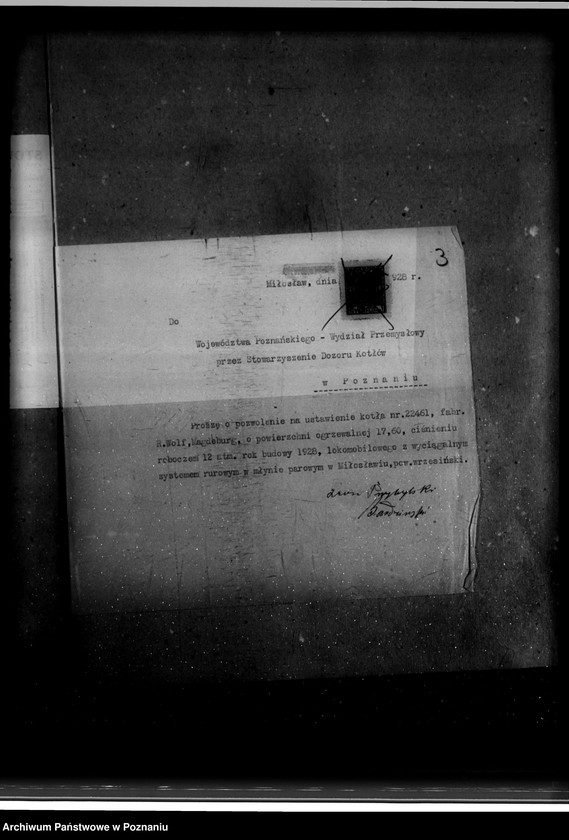 Obraz 7 z jednostki "Młyn parowy L. Bardzińskiego w Miłoslawiu powiat wrzesiński nr woj. 6227"