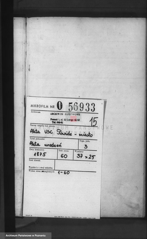 image.from.team "Urząd Stanu Cywilnego Powidz - obwód miejski (pow. gnieźnieński)"