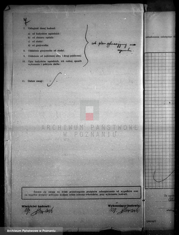 Obraz 11 z jednostki "Zatwierdzenie zakładu przemysłowego /śrutownika/ własność Schwarka w Obornikach"