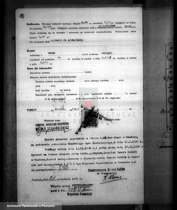 image.from.unit.number "Fabryka Chemiczno-Techniczna W. Szafarkiewicza w Poznaniu  nr woj. 6512"