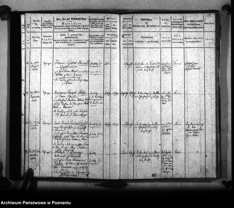 Obraz 18 z jednostki "Księga małżeństw"