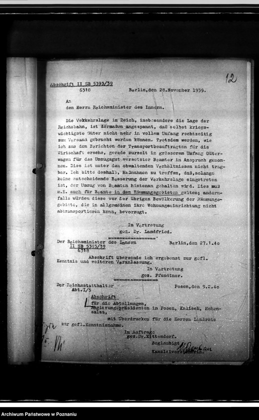 Obraz 16 z jednostki "Anordnungen nur für die Behörde"