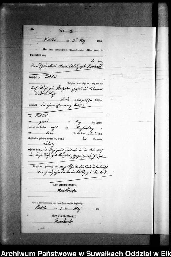 image.from.unit.number "Geburts-Neben-Register des Preussischen Standes-Amtes Kehlen Kreis Angerburg"