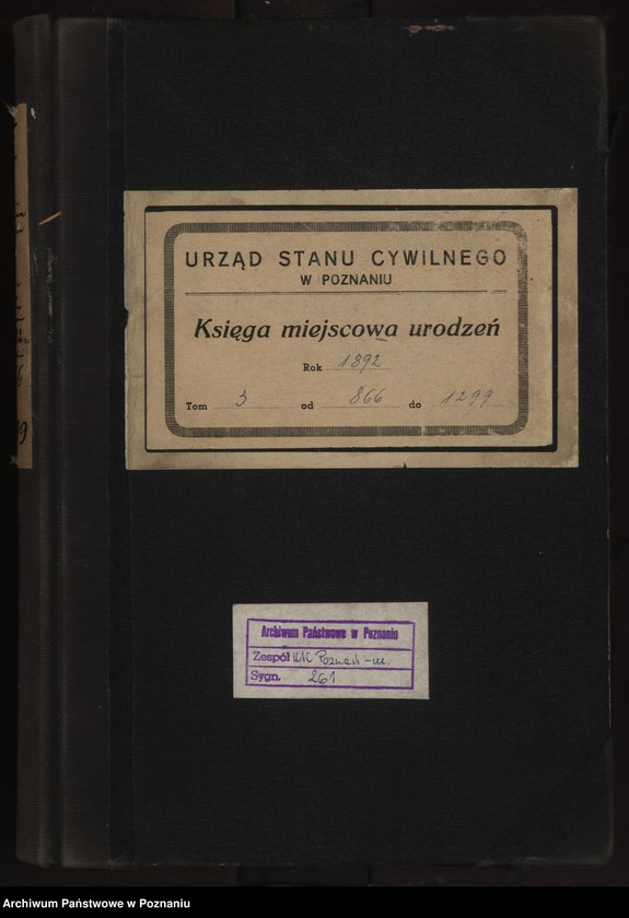 Obraz 2 z jednostki "Księga urodzeń t. III"