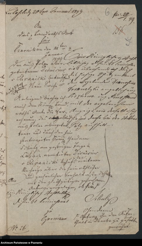 Obraz 10 z jednostki "A. betr. Dionisius von Chramiecki aus Lubicz"