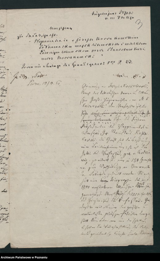 Obraz 6 z jednostki "A. betr. Familie Kossakowski"