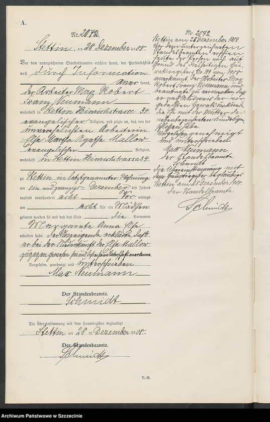 Obraz 10 z jednostki "Geburts-Register"