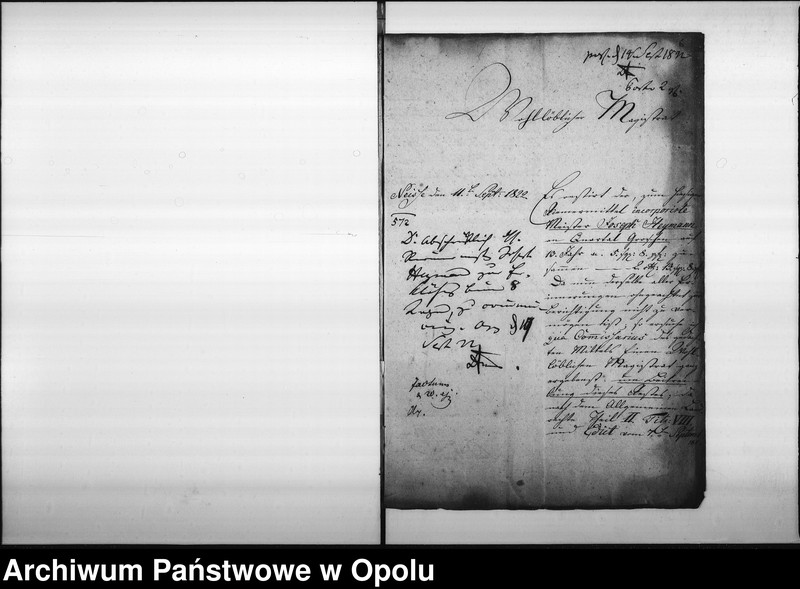 Obraz 9 z jednostki "Acta specialia die Beschwerde des Riemermittels zu Neisse entgegen den hiesigen Riemermeister Joseph Heumann wegen verweigerter Bezahlung der Mittels-Beiträge betreffend Vol: I de anno 1819"