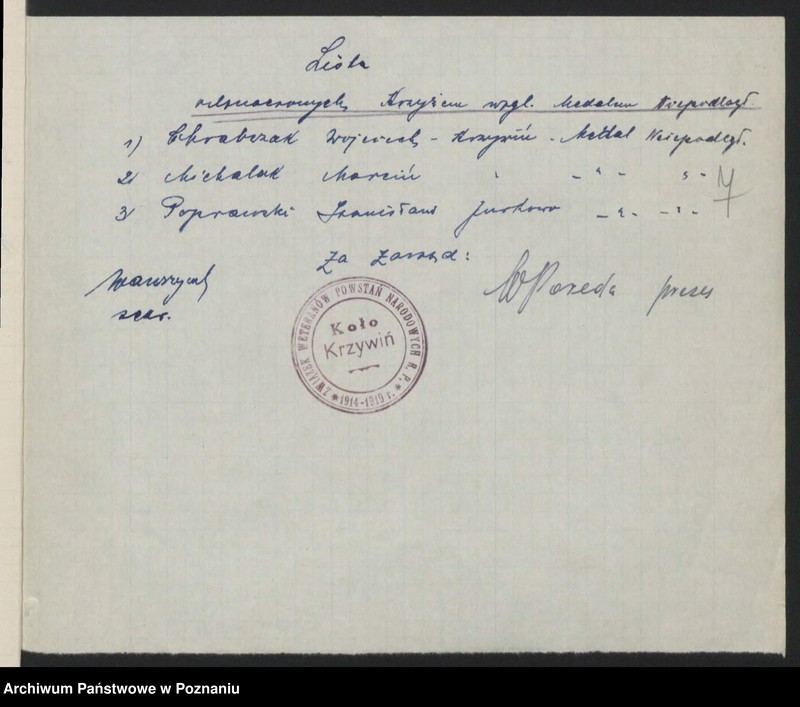 Obraz 13 z jednostki "Krzywin powiat Kościan."