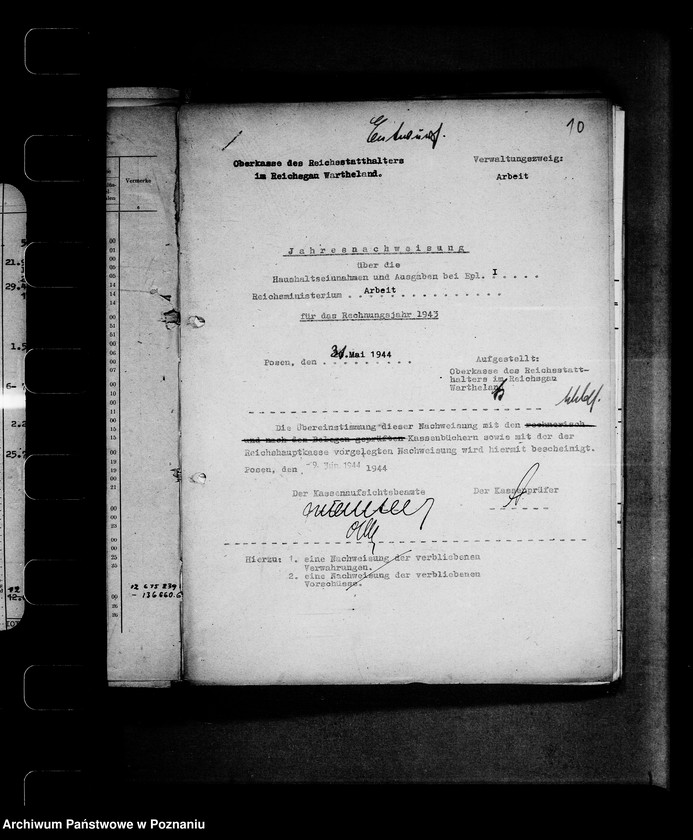 Obraz 14 z jednostki "Abschlussnachweisungen"